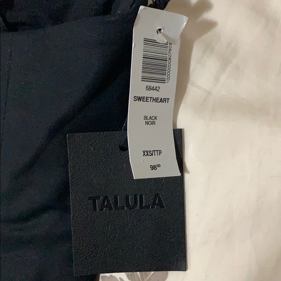 Aritzia Talula Sweatheart Structured Black Bustier - Picture 4 of 4